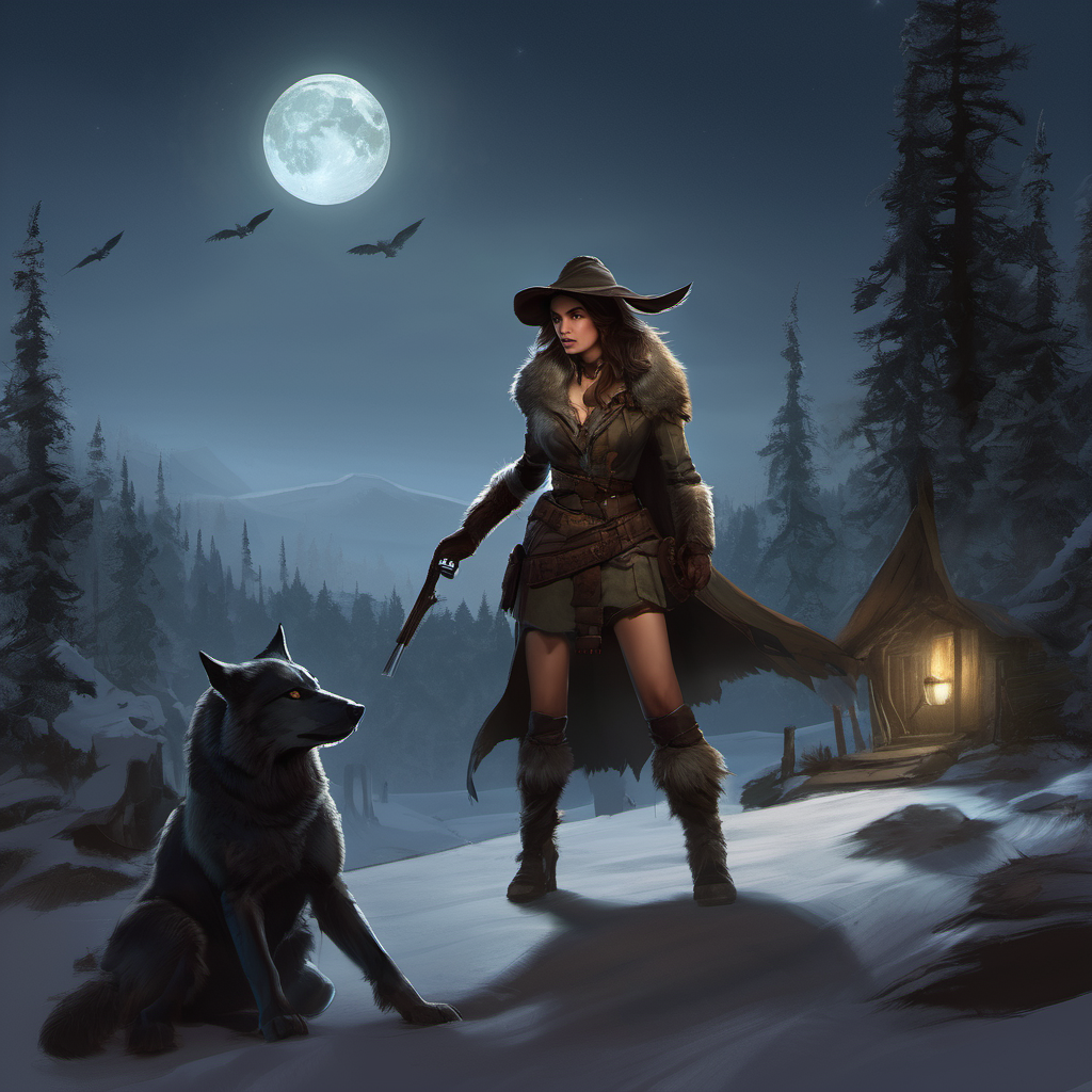 Moonlit Huntress Interactive AI Story