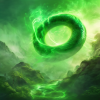 A shimmering green mist that coils around the user like a serpent 