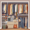 Organize closet and clothes 