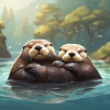 Sea otters hold hands while sleeping to keep from drifting apart.