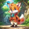 Friendly fox named Scout 