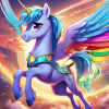   Breezy Bolt can create colorful rainbows with her powerful wings.