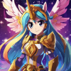   Celestial Dawn, a legendary hero who defeated the Shadow King 