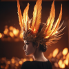  Feathered Flame Crown 