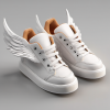   Clawsome sneakers with wing designs 