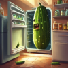 I dreamt I was a pickle trying to escape from a refrigerator that was actually a spaceship.