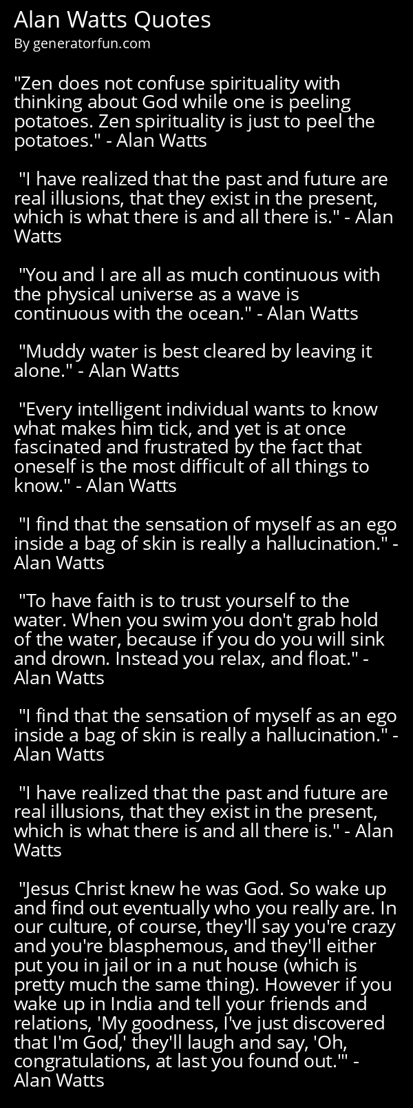 Alan Watts Quotes