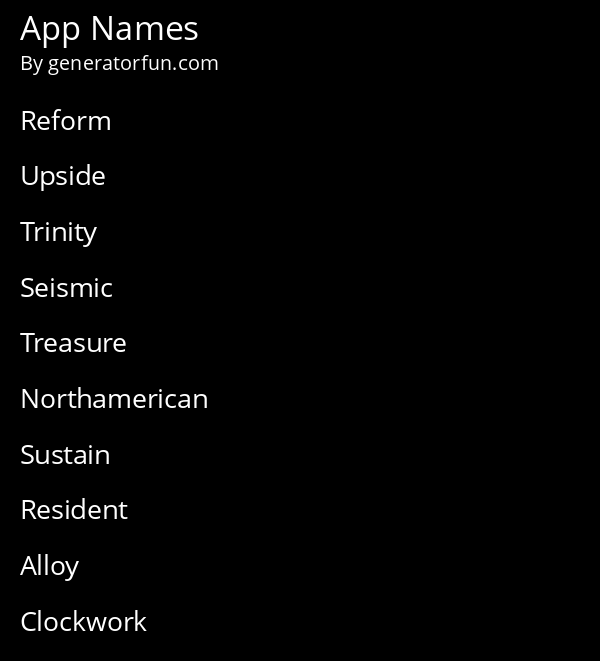 App Names