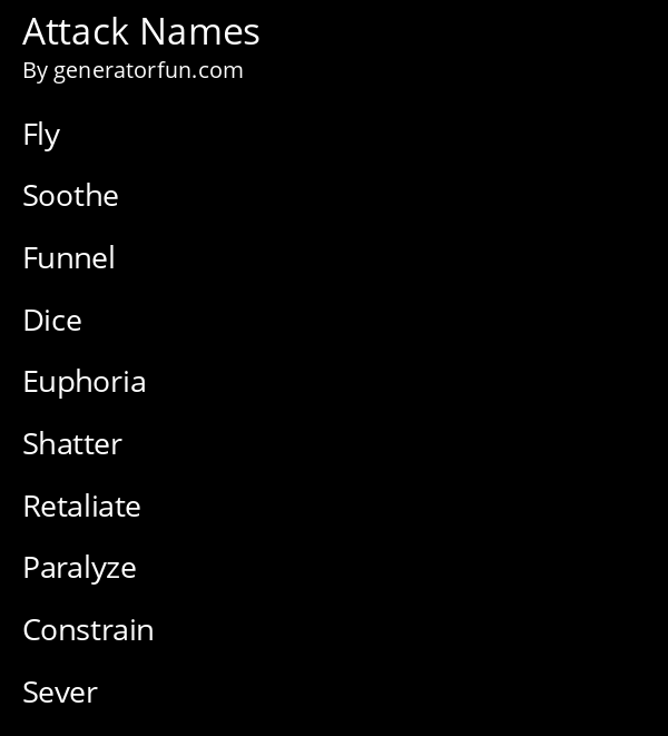 Attack Names