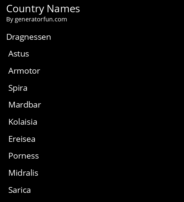 Continent Names