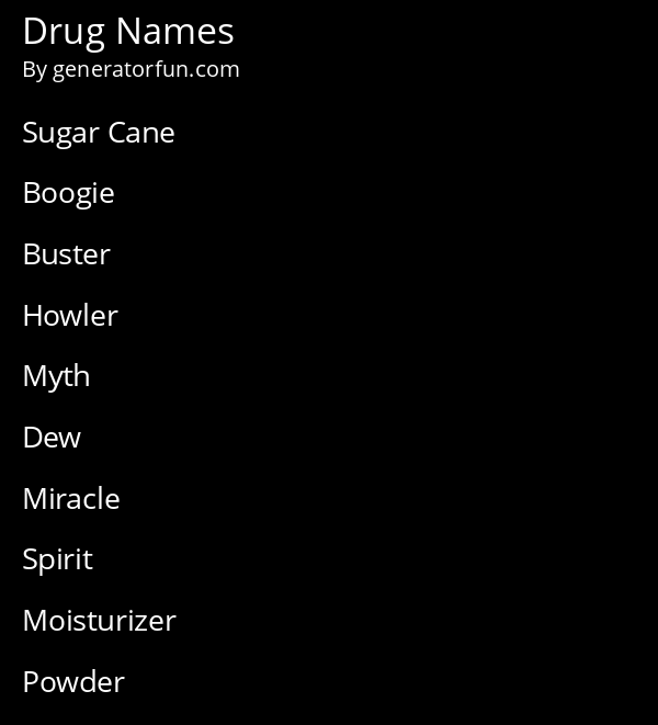 Drug Names