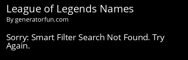 League of Legends Names