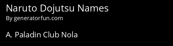 Naruto Dojutsu Names