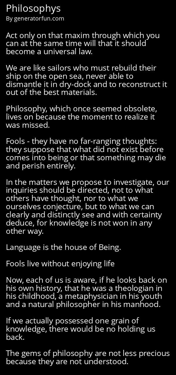 Philosophys