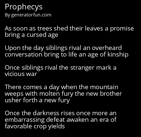 Prophecys