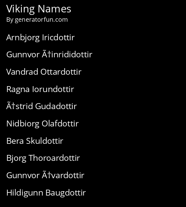 random viking name generator